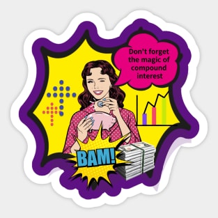 Do not forget the magic of compound interest Sticker